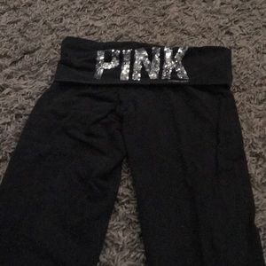 Pink yoga pants